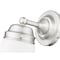 Z-Lite Vaughn Wall Sconce, 1-Light, 7.75 In.W x 6 In.L x 9.5 In.H, Brushed Nickel/Matte Opal 735-1S-BN - alternate 6